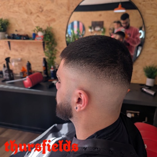 Image of a customer haircut