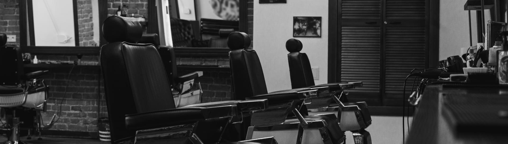 Hero Image of a barbershop chairs